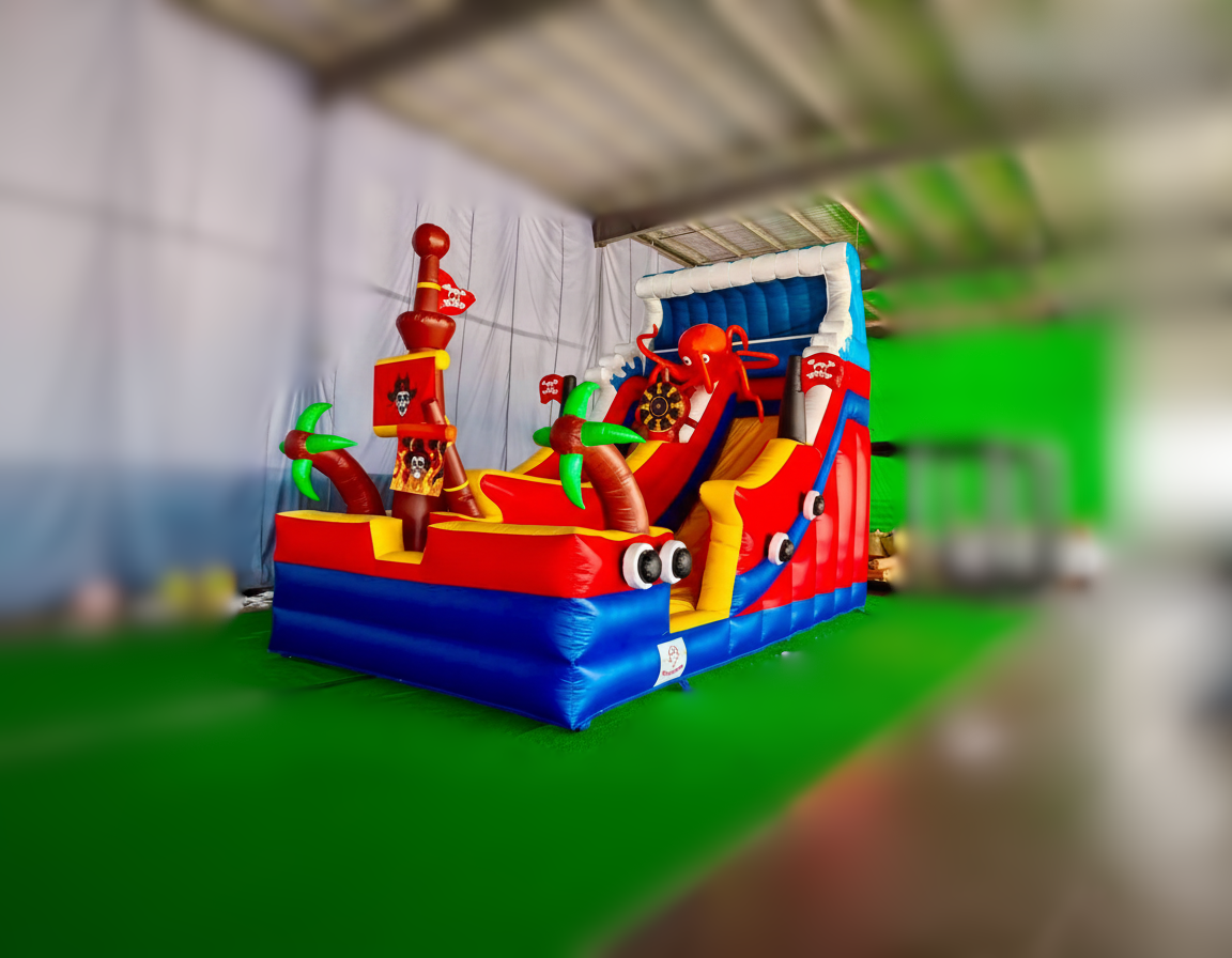 Juego Inflable Tobogán Pirata