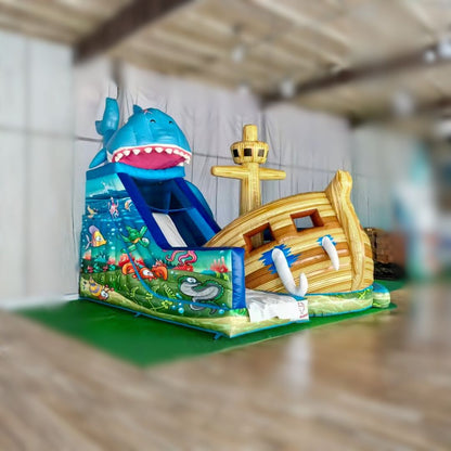 Juego Inflable Barco Hundido 7x6,5x6,5